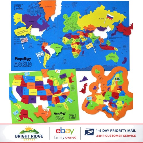 Puzzle mappa interattiva - interattiva, per