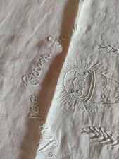 Tovaglia Lino O Bisso Da Altare Paramento Liturgico Con Ricamo E  Pizzo Valancie