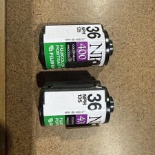 2 Rotoli Fuji Fujicolor Professional NPH 400 Ritratto 35m Pellicola Scaduta Processo C41