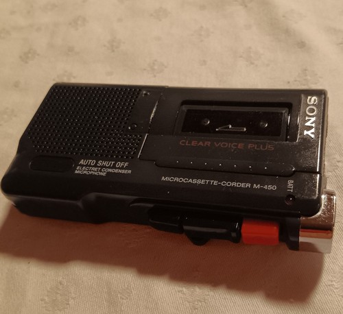 Sony microcassette corder - sony, microcassette-corder