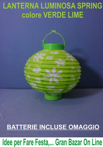 Lanterna luminosa verde lime - verde,
