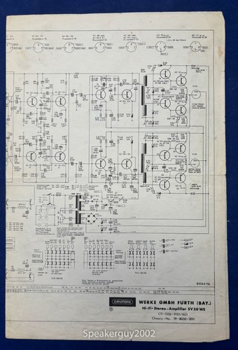 Schema originale grundig sv - schema,