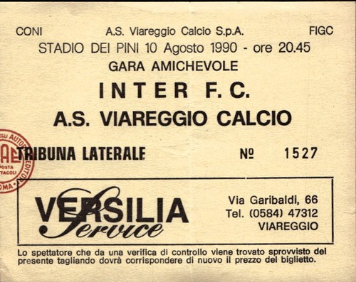 Biglietto stadio viareggio - stadio,