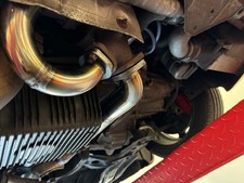Stainless steel downpipe - stainless, alfa