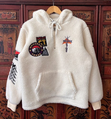 Felpa con cappuccio sherpa