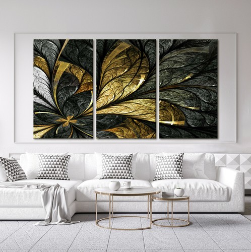 Foglia oro astratto quadro - oro,