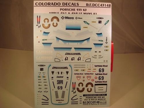 Decals porsche 935 k3 - porsche,