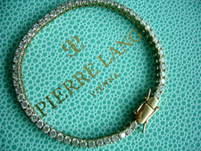 Bracciale tennis Pierre Lang Smile braccialetto oro GO zirconi confezione originale