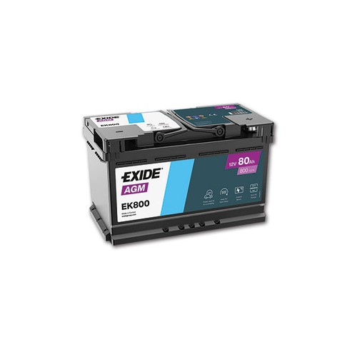 Exide batteria agm - batteria, 80ah