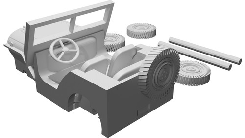 Modello replica jeep willys - replica,