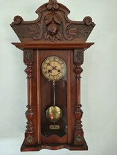 JUNGHANS Antico OROLOGIO PENDOLO CAPPELLO NAPOLEONE NEOCLASSICO ECLETTICO PERA