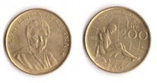 1980 Italia Lire 200 Montessori FAO FDC Unc