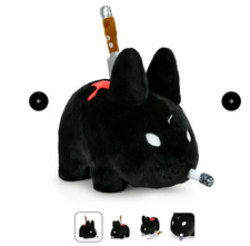 KOZIK x kidrobot BACKSTAB SMORKIN' LABBIT 14" PELUCHE NERO 2021 500 MADE! spedizione 5€