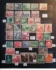 DEUTSCHES 3 REICH INTERESSANTE SELEZIONE LOTTO FRANCOBOLLI Germany Hitler Stamp