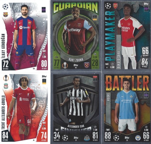Carte base topps - match, attax