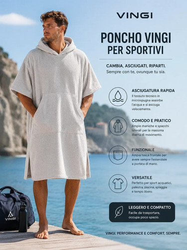 Vingi poncho uomo in - -,