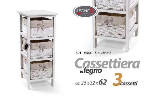 Cassettiera mobiletto - cassettiera, 3