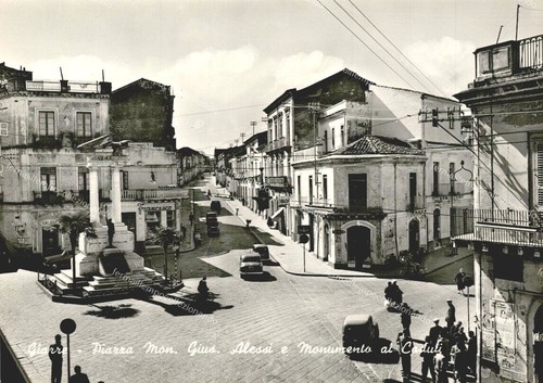 Du423 cartolina giarre piazza - cartolina,
