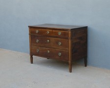Comò cassettone Luigi XVI tre cassetti in noce, metà '800 - L 113 cm!