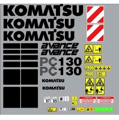 Komatsu 130 decalcomanie - komatsu, pc