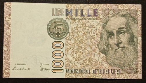 1000 lire 1984 - lire, marco