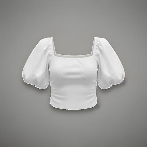 Crop top zara - top, bianco