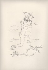 Filippo de Pisis - L'arciere - Litografia