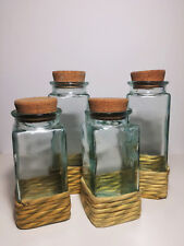 Barattoli cucina vetro italiano trasparente contenitori alimenti tappo sughero