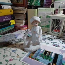 Ar45) Statuina Bambina Gattini