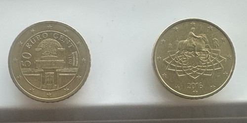 2 monete 50 cent - ⭐️🇦🇹2,