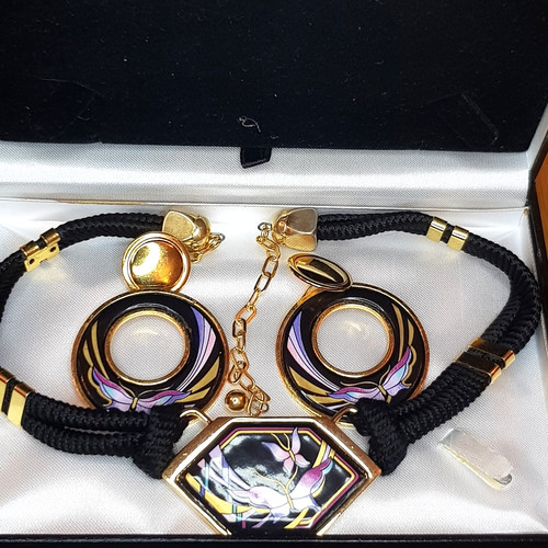 Set orecchini collana smalto