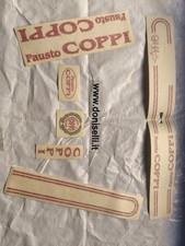serie decalco adesivi bici corsa Fausto Coppi f.lli Masciaghi
