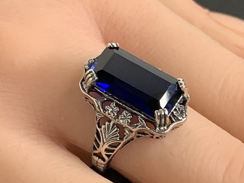 Anello zaffiro sintetizzatore - anello,