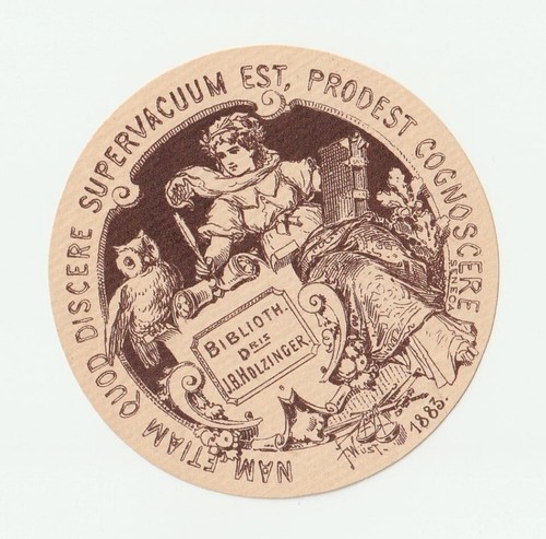 Wüst exlibris für j - für, j.