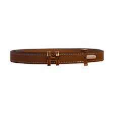 Hermes Brown Pop H Belt Gold