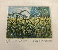Marco Zambrelli, Il Grano. Incisione Numerata 2/10. Non Datata, Ottimo Stato