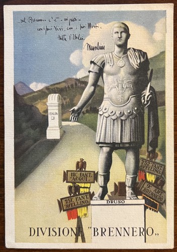 Cartolina militare divisione - militare, "divisione