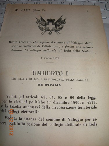 Regio decreto 1879 separa - decreto,