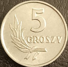 POLONIA MONETA 5 GROSZY 1970