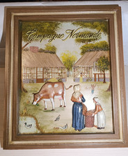 Tableau en Bois -- Country Corner -- Campagne Normande 