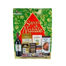 CESTO NATALIZIO  Confezione Regalo 2025  "SAPORI DI NATALE" 8 Pezzi-Regalidea