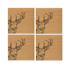 Sottobicchieri in rovere