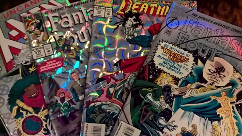 Lotto copertine cromate marvel - lotto,
