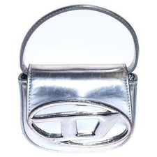Borsa in pelle argento con