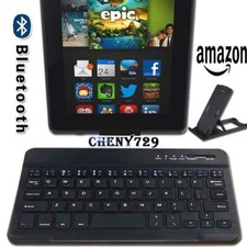 Per Amazon Fire 7" 8" 10"/2024 - Tastiera Bluetooth wireless sottile + supporto