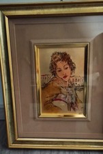 Lotto quadri vintage In foglia oro e argento