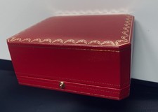 CARTIER Red Leather Watch or