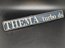 LANCIA THEMA TURBO DS LOGO SIGLA EMBLEMA FREGIO STEMMA SCRITTA TARGHETTA BADGE