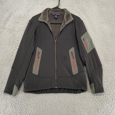 Arc'teryx Hyllus Jacket Womens Large Gray Softshell Fleece Lined Hiking