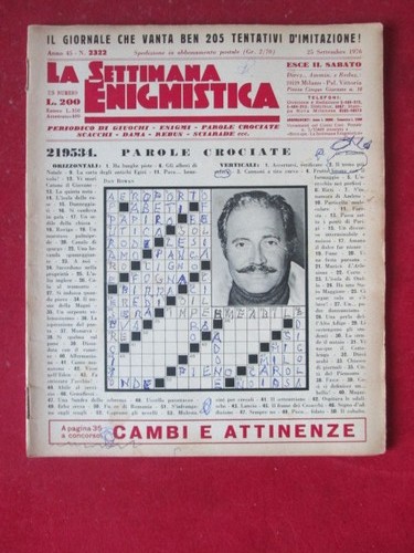 Settimana enigmistica 2322 - enigmistica,